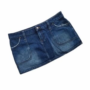 Misdemeanor Vintage Y2K Style Denim Mini Skirt.